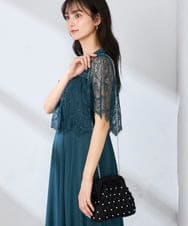 K15GD11045 a.v.v(アー・ヴェ・ヴェ) パール調編みバッグ ブラック