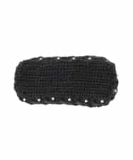 K15GD11045 a.v.v(アー・ヴェ・ヴェ) パール調編みバッグ ブラック