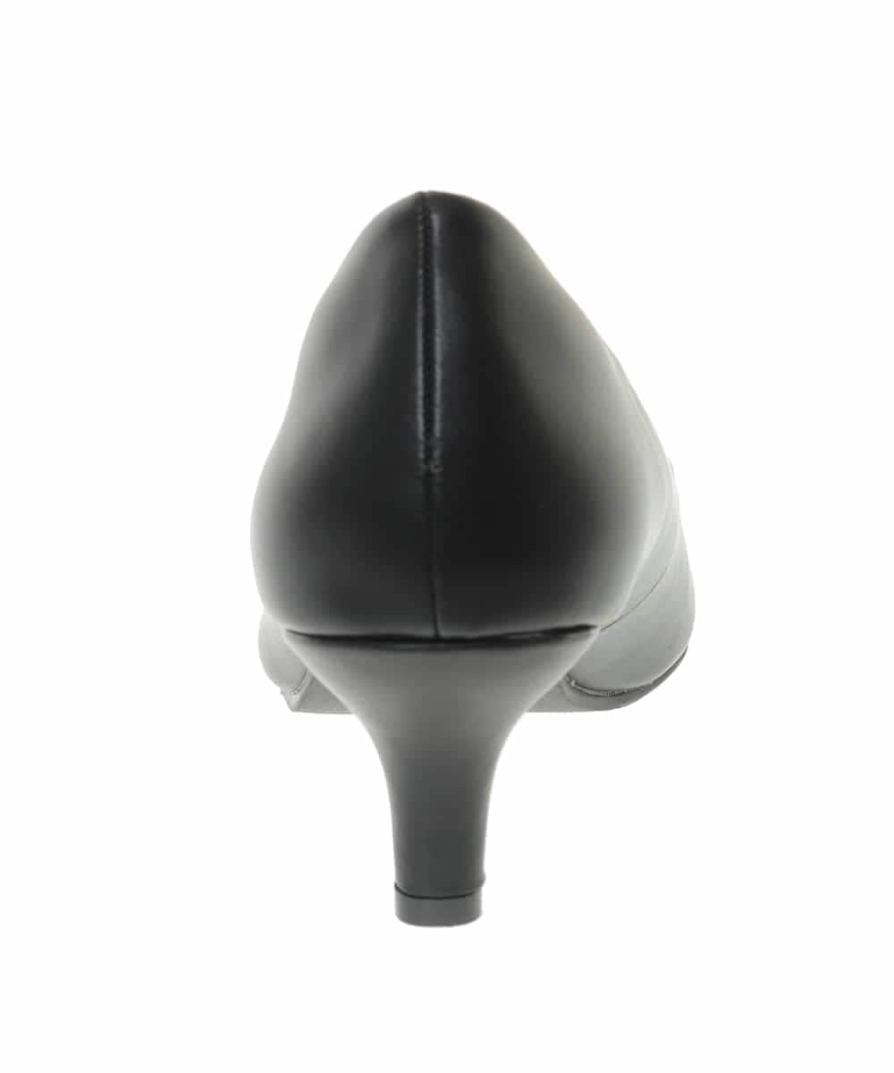 K16CM01049 a.v.v(アー・ヴェ・ヴェ) 【ヒール高さ：5.5～5.7cm】フェイクレザーパンプス ブラック