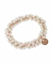 K1HCD03012 a.v.v(アー・ヴェ・ヴェ) パール調ヘアポニー アイボリー