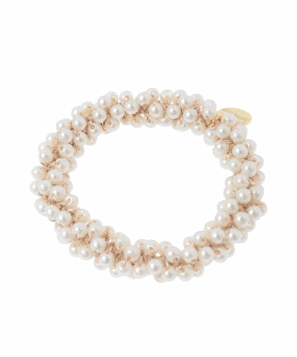 K1HCD03012 a.v.v(アー・ヴェ・ヴェ) パール調ヘアポニー アイボリー