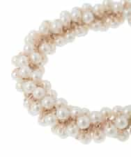 K1HCD03012 a.v.v(アー・ヴェ・ヴェ) パール調ヘアポニー アイボリー