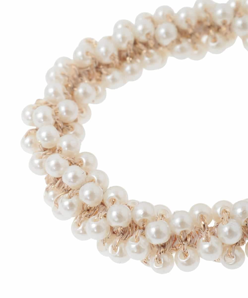 K1HCD03012 a.v.v(アー・ヴェ・ヴェ) パール調ヘアポニー アイボリー