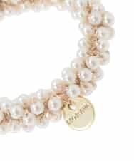 K1HCD03012 a.v.v(アー・ヴェ・ヴェ) パール調ヘアポニー アイボリー