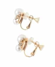 K1PCD01012 a.v.v(アー・ヴェ・ヴェ) パールビジューイヤリング アイボリー