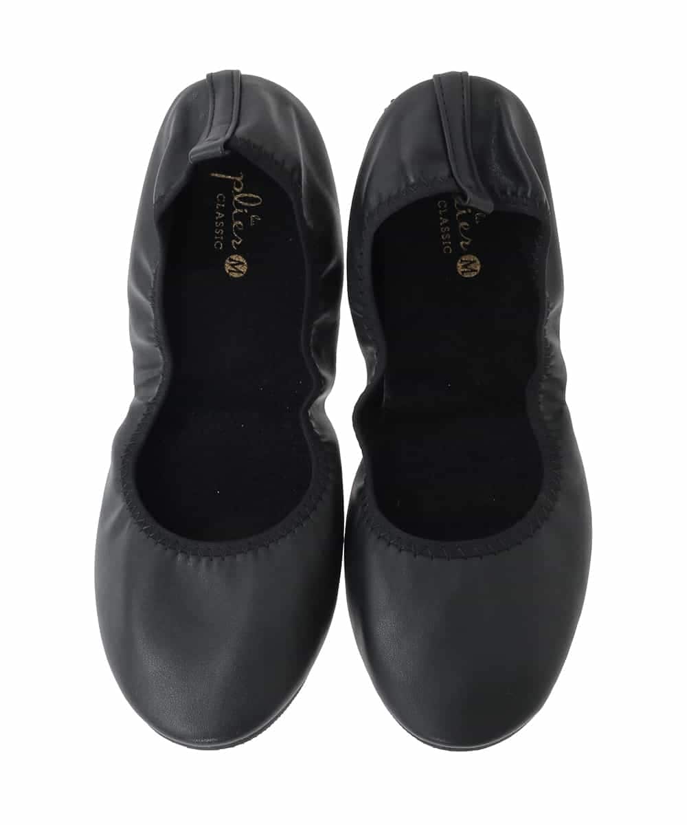 K1YCD02034 a.v.v(アー・ヴェ・ヴェ) ポーチ付き携帯バレエシューズ ブラック