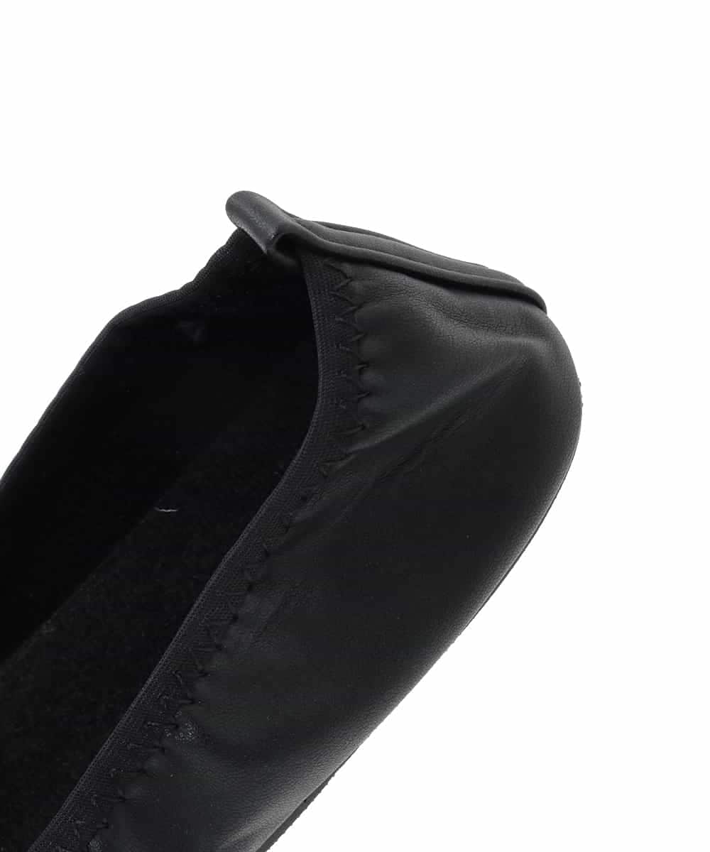 K1YCD02034 a.v.v(アー・ヴェ・ヴェ) ポーチ付き携帯バレエシューズ ブラック