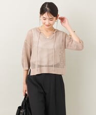 K2AHS11079 a.v.v(アー・ヴェ・ヴェ) 【2SET】メッシュニットプルオーバー/ワンピース ブラック