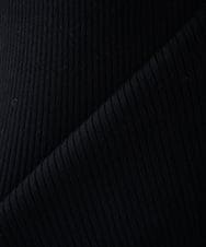 K2AKA01089 a.v.v(アー・ヴェ・ヴェ) 【2SET】フェザーベスト×フレアニットワンピース ブラック