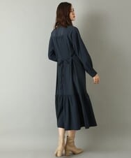 K2AKP12089 a.v.v(アー・ヴェ・ヴェ) 【2点SET】クロップド丈ニット＋ティアードワンピース ブラック