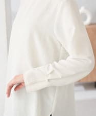 K2BBD14034 a.v.v(アー・ヴェ・ヴェ) ノーカラーカフスブラウス アイボリー