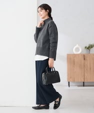 K2BBD14034 a.v.v(アー・ヴェ・ヴェ) ノーカラーカフスブラウス アイボリー