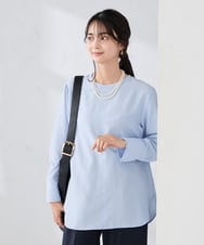 K2BBD14034 a.v.v(アー・ヴェ・ヴェ) ノーカラーカフスブラウス アイボリー