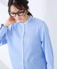 K2BDD18054 a.v.v(アー・ヴェ・ヴェ) レースシャツ ブルー