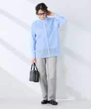 K2BDD18054 a.v.v(アー・ヴェ・ヴェ) レースシャツ ブルー