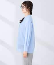 K2BDD18054 a.v.v(アー・ヴェ・ヴェ) レースシャツ ブルー