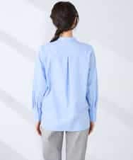 K2BDD18054 a.v.v(アー・ヴェ・ヴェ) レースシャツ ブルー