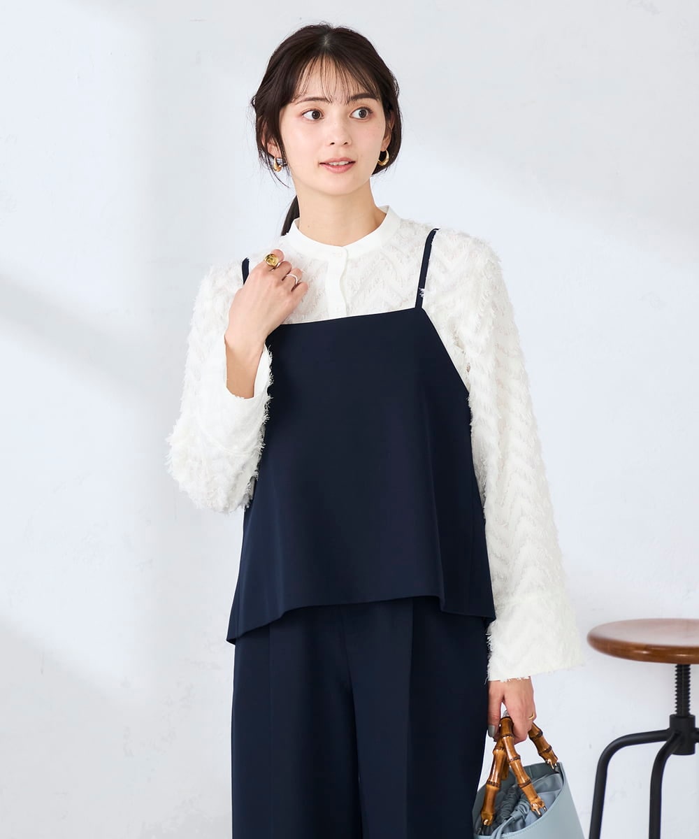 K2BDD19049 a.v.v(アー・ヴェ・ヴェ) 【2WAY】ビスチェ ネイビー