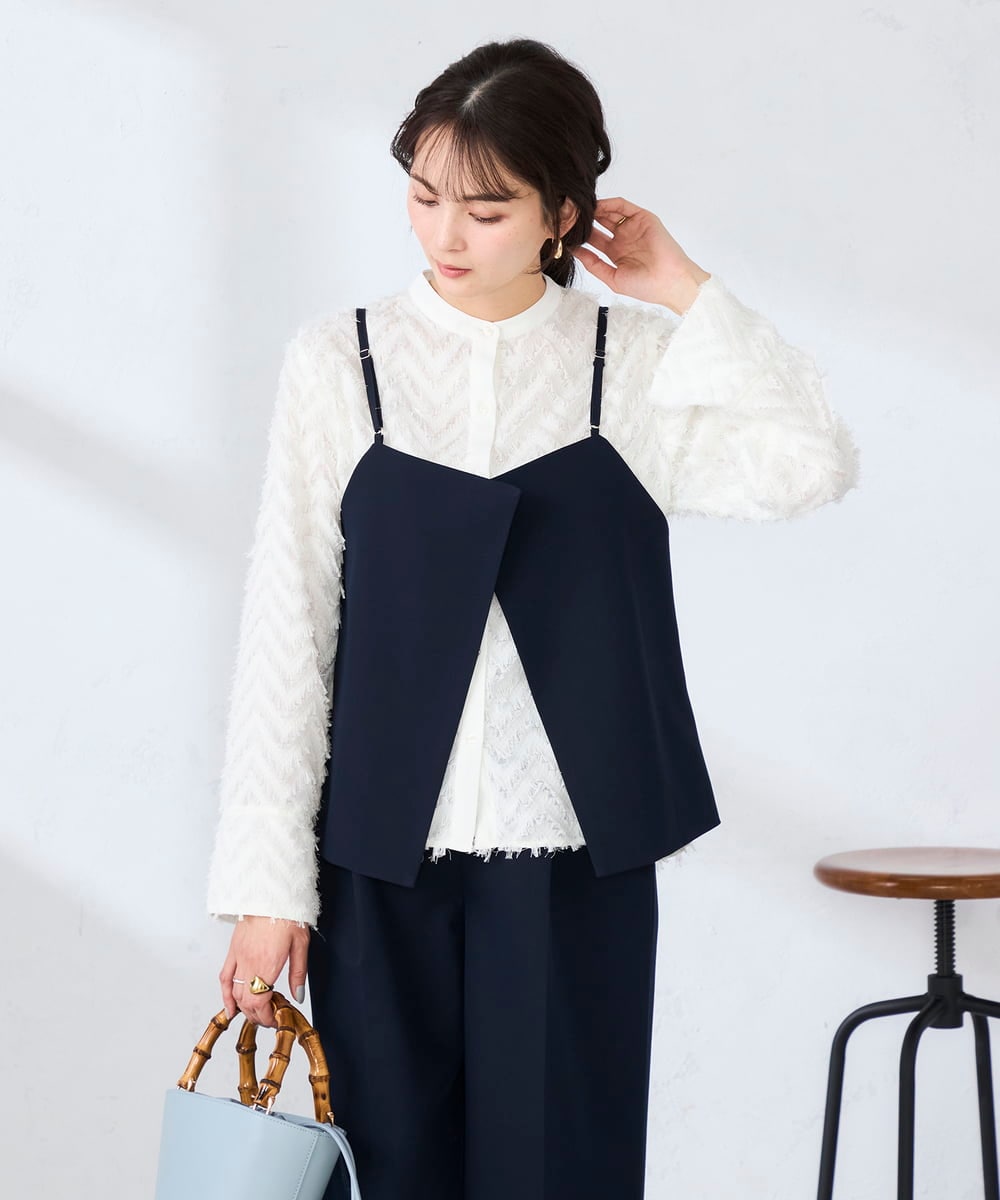 K2BDD19049 a.v.v(アー・ヴェ・ヴェ) 【2WAY】ビスチェ ネイビー