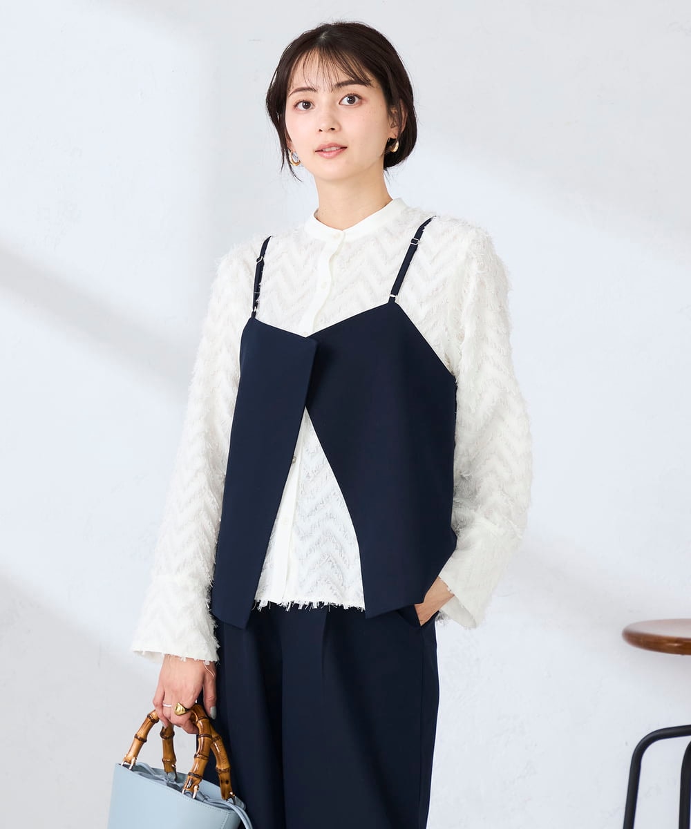 K2BDD19049 a.v.v(アー・ヴェ・ヴェ) 【2WAY】ビスチェ ネイビー