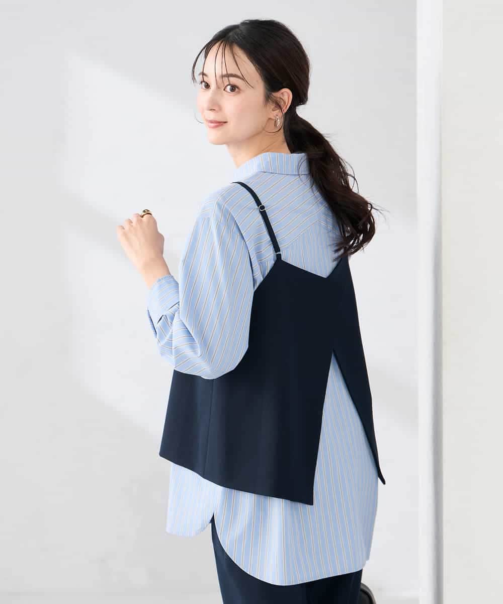 K2BDD19049 a.v.v(アー・ヴェ・ヴェ) 【2WAY】ビスチェ ネイビー