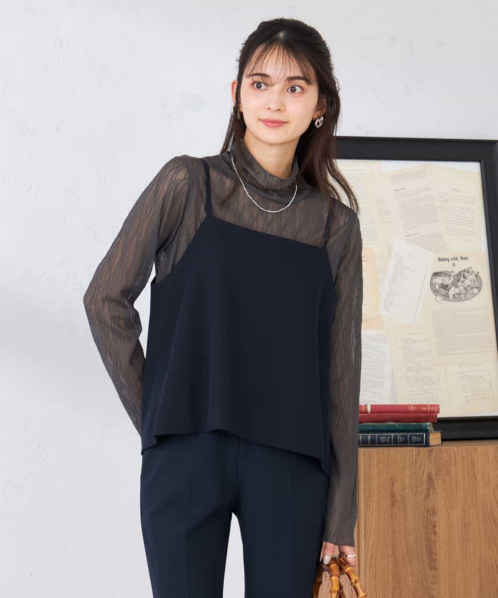 K2BDD19049 a.v.v(アー・ヴェ・ヴェ) 【2WAY】ビスチェ ネイビー