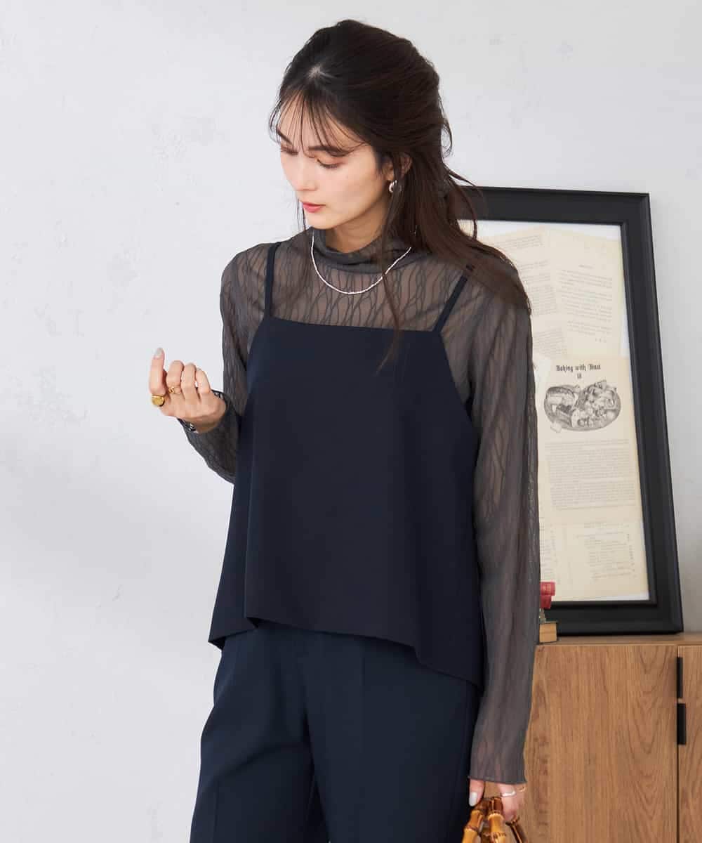 K2BDD19049 a.v.v(アー・ヴェ・ヴェ) 【2WAY】ビスチェ ネイビー