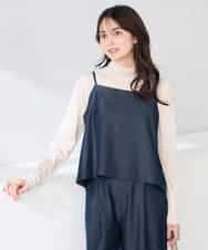 K2BDD21049 a.v.v(アー・ヴェ・ヴェ) 【2WAY/洗える】デニムライクビスチェ ネイビー