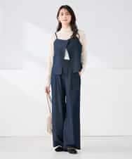 K2BDD21049 a.v.v(アー・ヴェ・ヴェ) 【2WAY/洗える】デニムライクビスチェ ネイビー