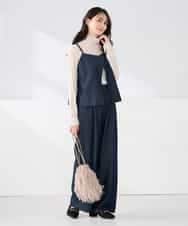 K2BDD21049 a.v.v(アー・ヴェ・ヴェ) 【2WAY/洗える】デニムライクビスチェ ネイビー