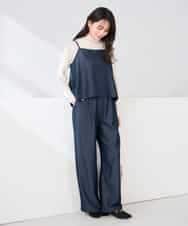 K2BDD21049 a.v.v(アー・ヴェ・ヴェ) 【2WAY/洗える】デニムライクビスチェ ネイビー