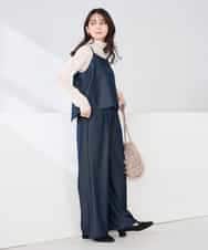 K2BDD21049 a.v.v(アー・ヴェ・ヴェ) 【2WAY/洗える】デニムライクビスチェ ネイビー