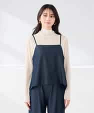 K2BDD21049 a.v.v(アー・ヴェ・ヴェ) 【2WAY/洗える】デニムライクビスチェ ネイビー