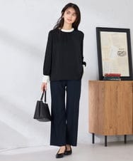 K2BED03044 a.v.v(アー・ヴェ・ヴェ) 2WAYスタンドネックブラウス ライトブルー