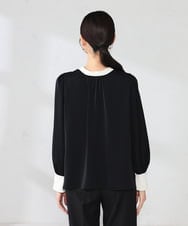 K2BED03044 a.v.v(アー・ヴェ・ヴェ) 2WAYスタンドネックブラウス ライトブルー