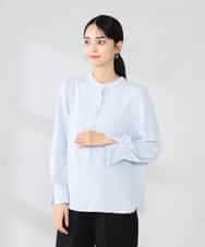 K2BED03044 a.v.v(アー・ヴェ・ヴェ) 2WAYスタンドネックブラウス ライトブルー