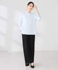 K2BED03044 a.v.v(アー・ヴェ・ヴェ) 2WAYスタンドネックブラウス ライトブルー