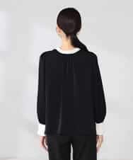 K2BED03044 a.v.v(アー・ヴェ・ヴェ) 2WAYスタンドネックブラウス ライトブルー