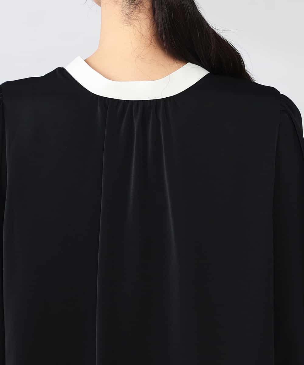 K2BED03044 a.v.v(アー・ヴェ・ヴェ) 2WAYスタンドネックブラウス ライトブルー