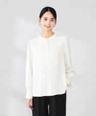 K2BED03044 a.v.v(アー・ヴェ・ヴェ) 2WAYスタンドネックブラウス ホワイト