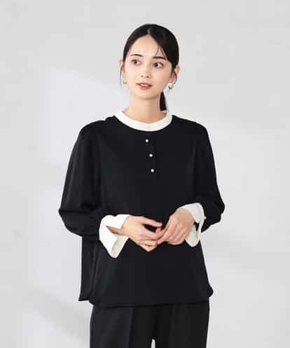 K2BED03044 a.v.v 2WAYスタンドネックブラウス