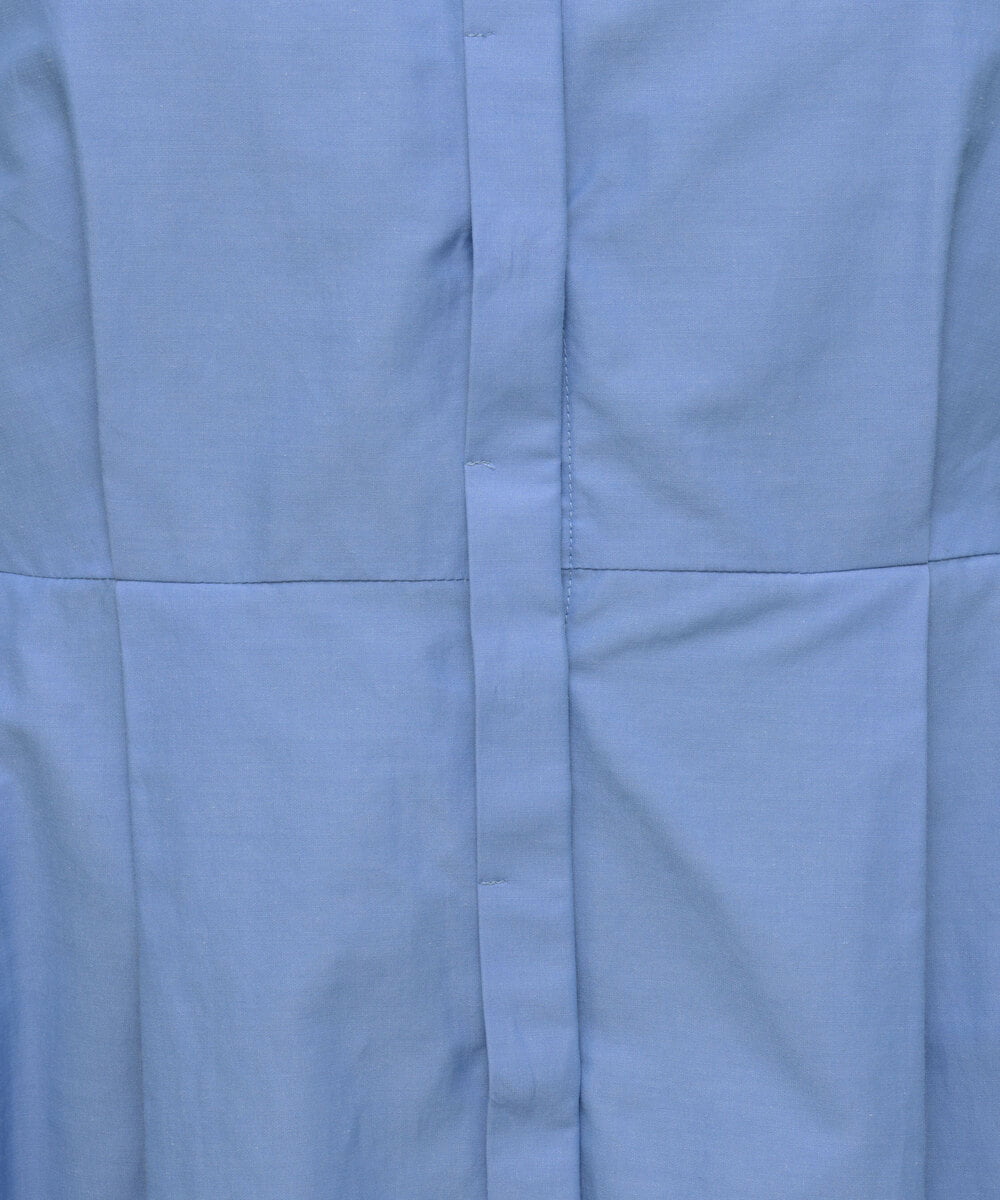 K2BES19054 a.v.v(アー・ヴェ・ヴェ) ペプラムバンドカラーシャツ ホワイト