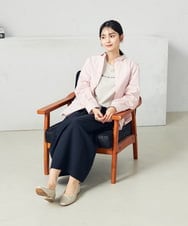 K2BFA02049 a.v.v(アー・ヴェ・ヴェ) バックタックデザインシャツ ピンク