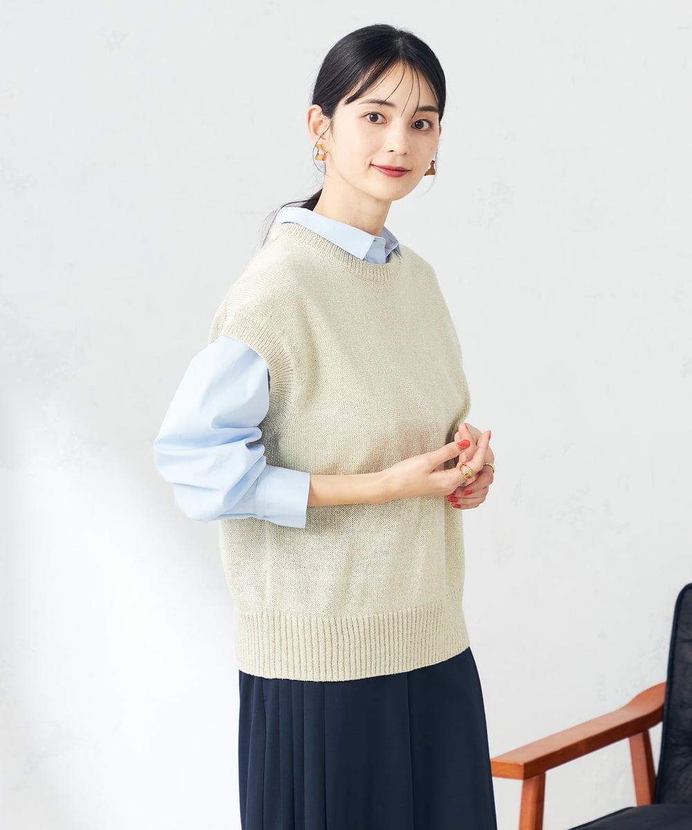 K2BFA02049 a.v.v(アー・ヴェ・ヴェ) バックタックデザインシャツ ピンク