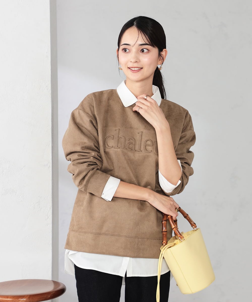 K2BFD01044 a.v.v(アー・ヴェ・ヴェ) 【シワになりにくい】ベーシックシャツ ライトピンク