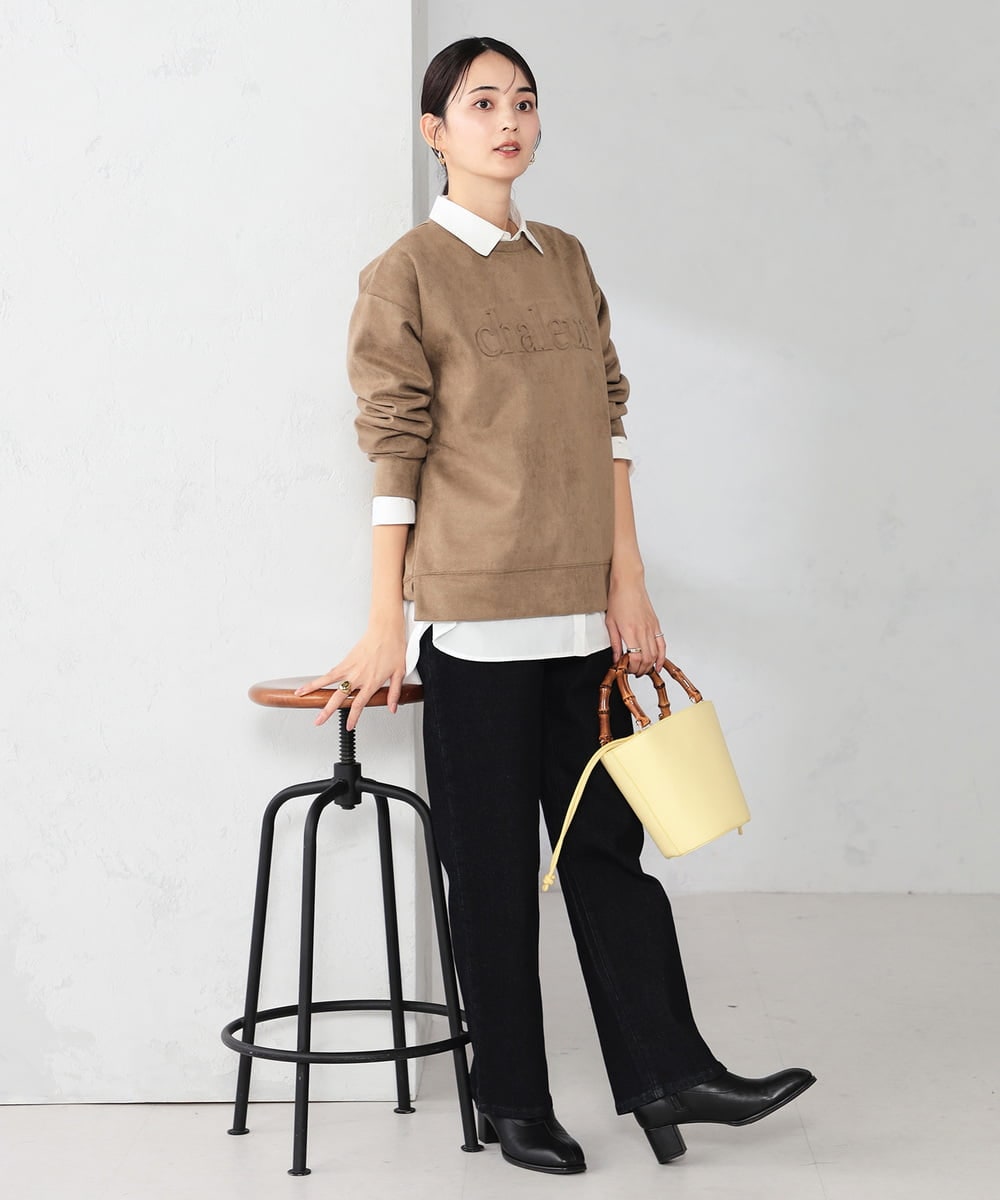 K2BFD01044 a.v.v(アー・ヴェ・ヴェ) 【シワになりにくい】ベーシックシャツ ライトピンク