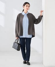 K2BFD01044 a.v.v(アー・ヴェ・ヴェ) 【シワになりにくい】ベーシックシャツ ライトピンク