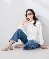 K2BFD01044 a.v.v(アー・ヴェ・ヴェ) 【シワになりにくい】ベーシックシャツ ライトピンク