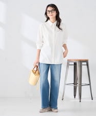 K2BFD01044 a.v.v(アー・ヴェ・ヴェ) 【シワになりにくい】ベーシックシャツ ライトピンク