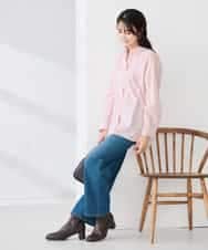 K2BFD01044 a.v.v(アー・ヴェ・ヴェ) 【シワになりにくい】ベーシックシャツ ライトピンク